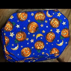 Halloween Pumpkin placemats set of 6
